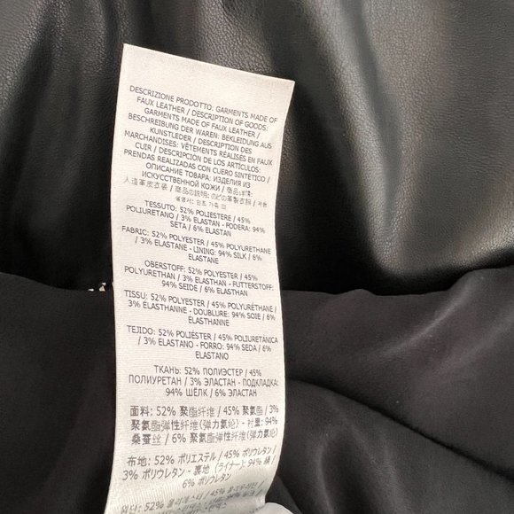 Tom Ford black faux leather black backless dress size 40 - Picture 10 of 12